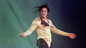 Michael Jackson performing onstage