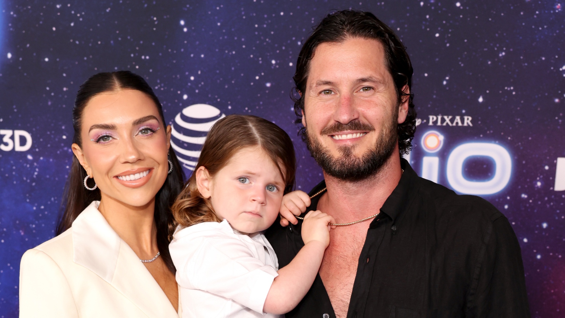 Jenna Johnson, Val Chmerkovskiy, and son
