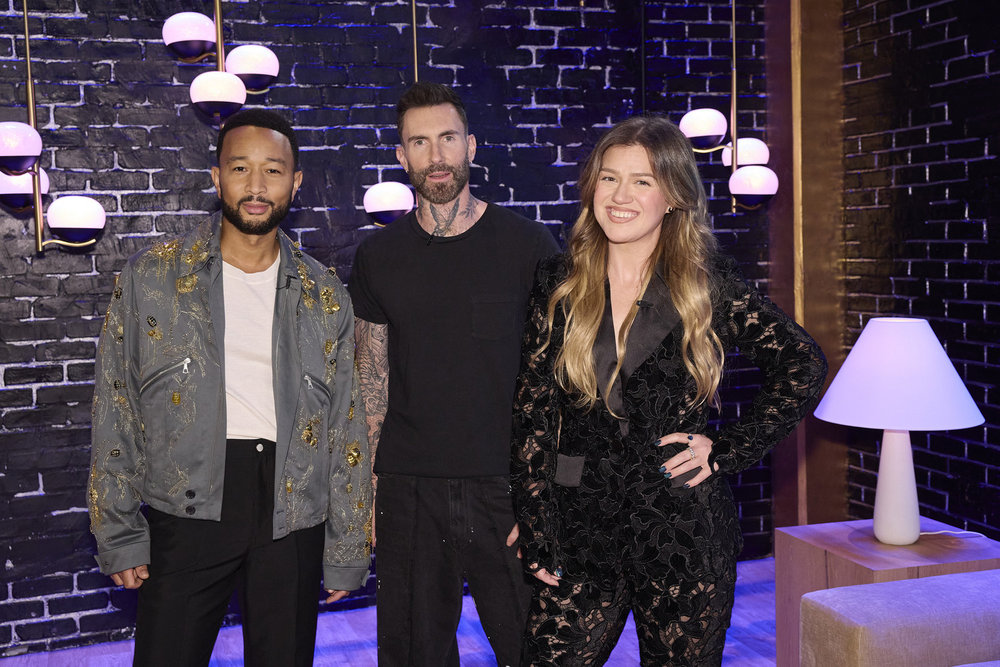 John Legend Adam Levine Kelly Clarkson