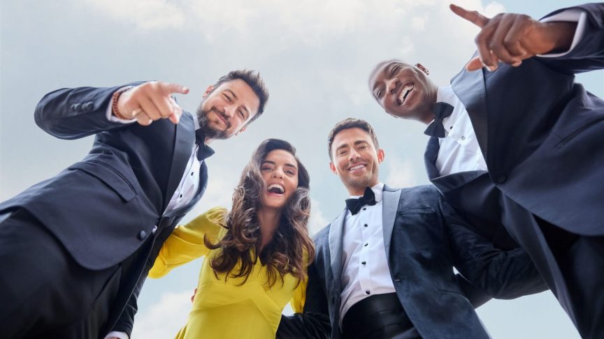 Tyler Hynes, Elena Rusconi, Jonathan Bennett, and B.J. Britt