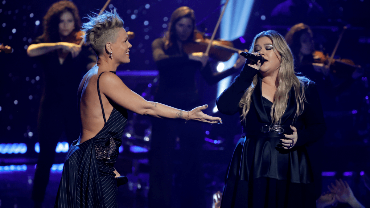 Pink and Kelly Clarkson