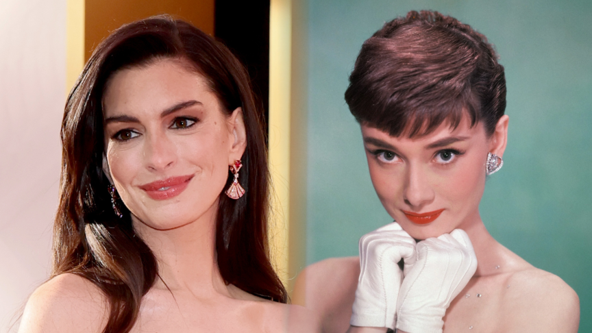 Anne Hathaway and Audrey Hepburn