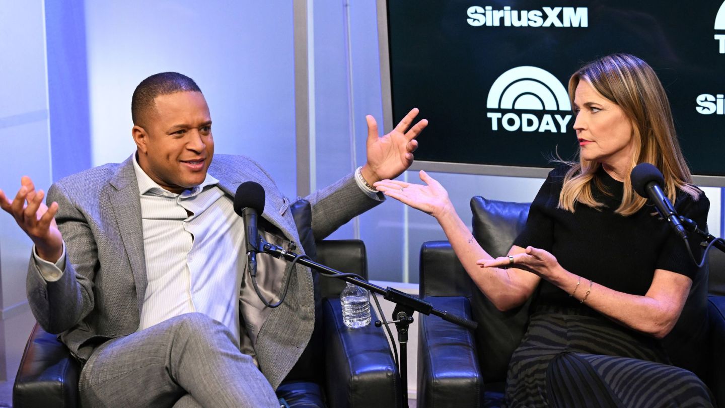 Savannah Guthrie and Craig Melvin join Andy Cohen for a TODAY Show Radio Town Hall on SiriusXM at SiriusXM Studios on February 03, 2025