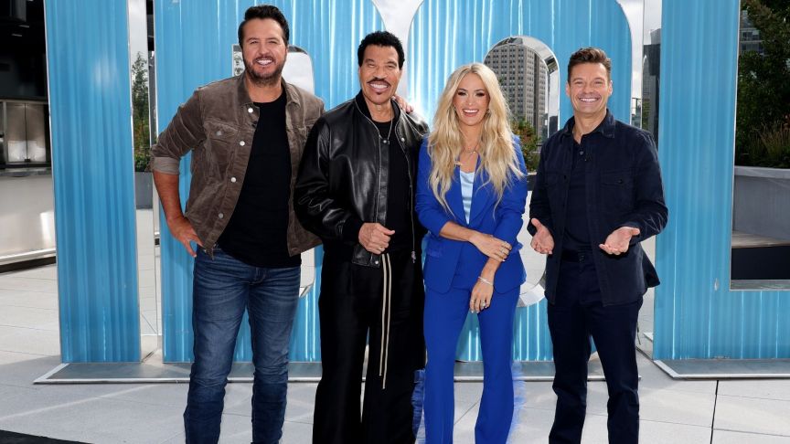 Luke Bryan, Lionel Richie, Carrie Underwood and Ryan Seacrest