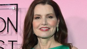 Geena Davis smiling at the Fashion Awards
