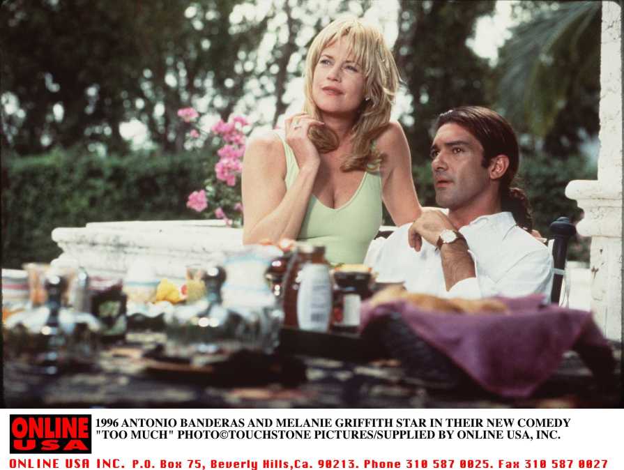 1996 ANTONIO BANDERAS AND MELANIE GRIFFITH STAR IN THEIR NEW COMEDY "TOO MUCH"