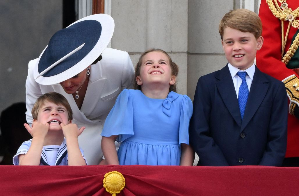 Kate Middleton, Prince Louis, Princess Charlotte, and Prince George