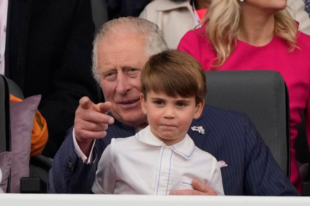 King Charles III and Prince Louis