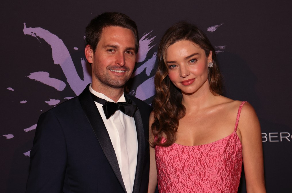Evan Spiegel and Miranda Kerr