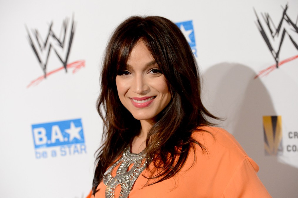 Mayte Garcia attends the WWE SummerSlam VIP Kick-Off Party.