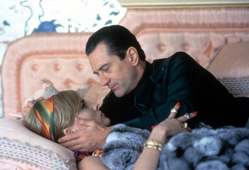 Robert De Niro and Sharon Stone in a scene from the film 'Casino', 1995.
