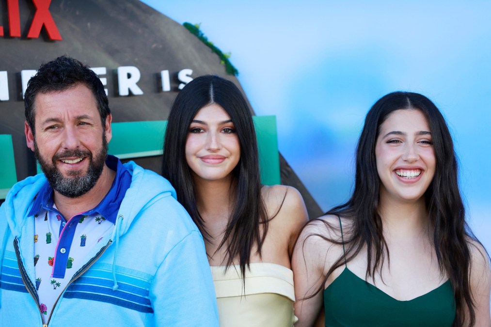 (L-R) Adam Sandler, Sadie Sandler and Sunny Sandler 