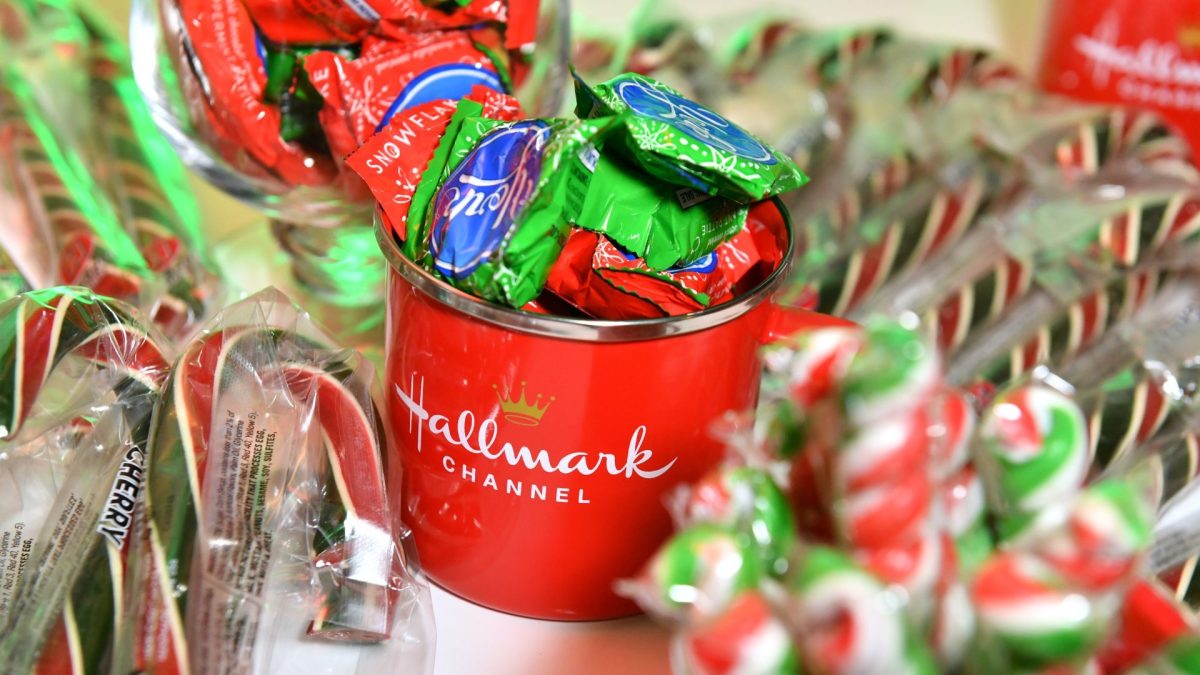 A view of the candy bar during Hallmark Channel’s Christmas on Cherry Lane New York Screening