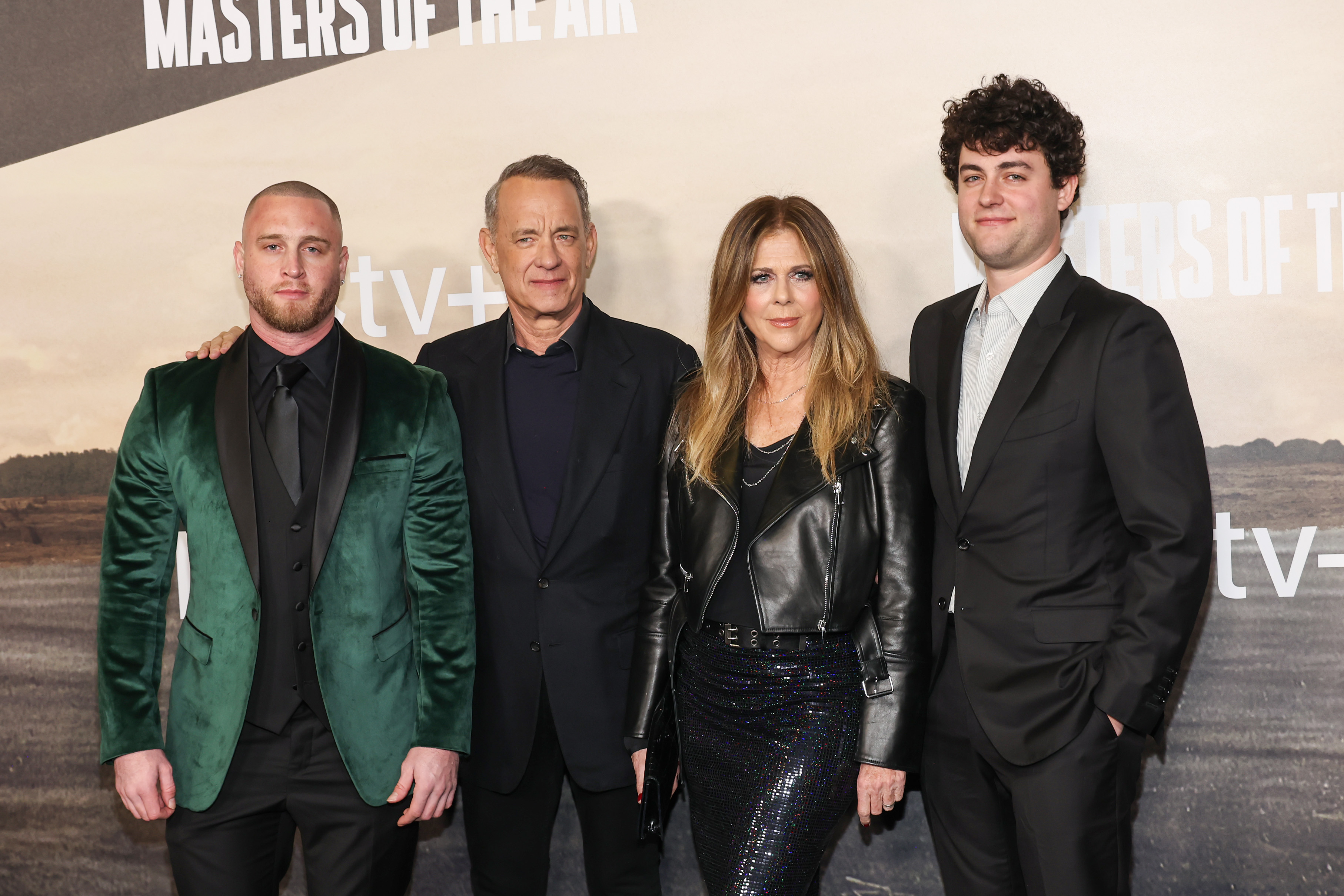 Chet Hanks, Tom Hanks, Rita Wilson and Truman Hanks