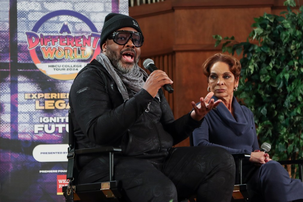 Kadeem Hardison (Dwayne Wayne) and Jasmine Guy (Whitley Gilbert-Wayne).