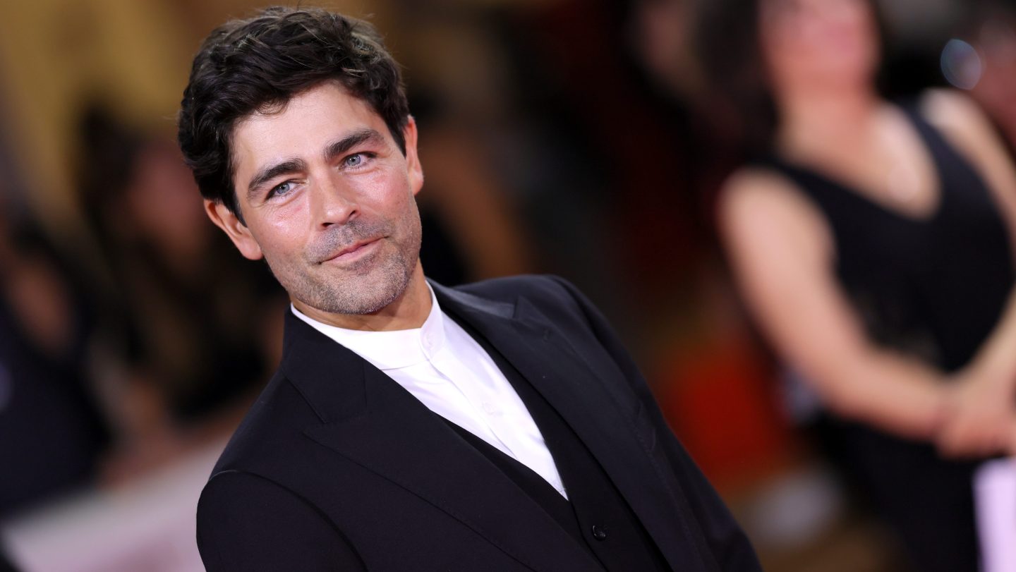 Adrian Grenier poses on the red carpet at the 2025 Venice Film Festival in Italy