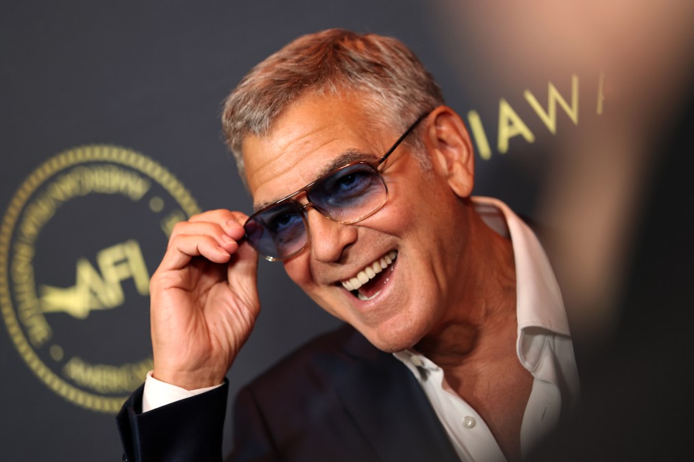 George Clooney attends the AFI Awards Luncheon.