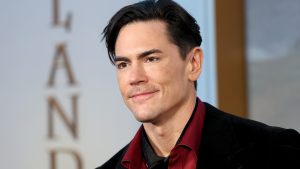 Tom Sandoval attends the “Outlander” Season 8 premiere in New York City in March 2026