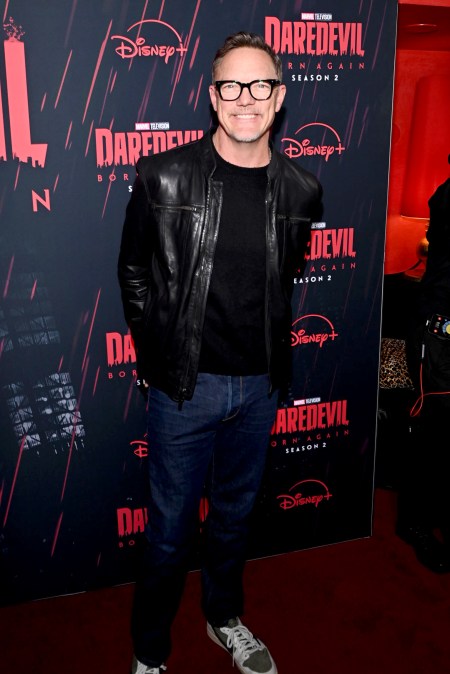 Matthew Lillard at the launch event for "Daredevil: Born Again" season 2.