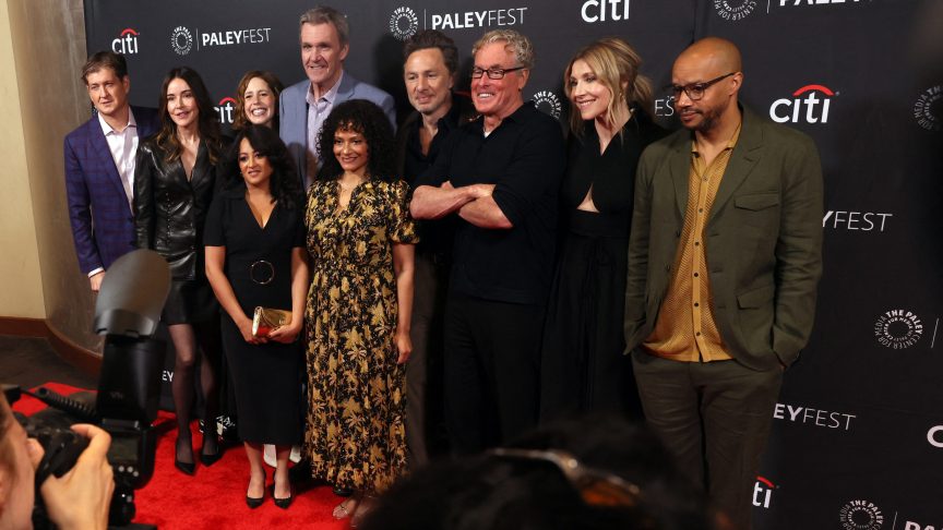 The cast of Hulu's "Scrubs" attend the screening at PaleyFest LA.