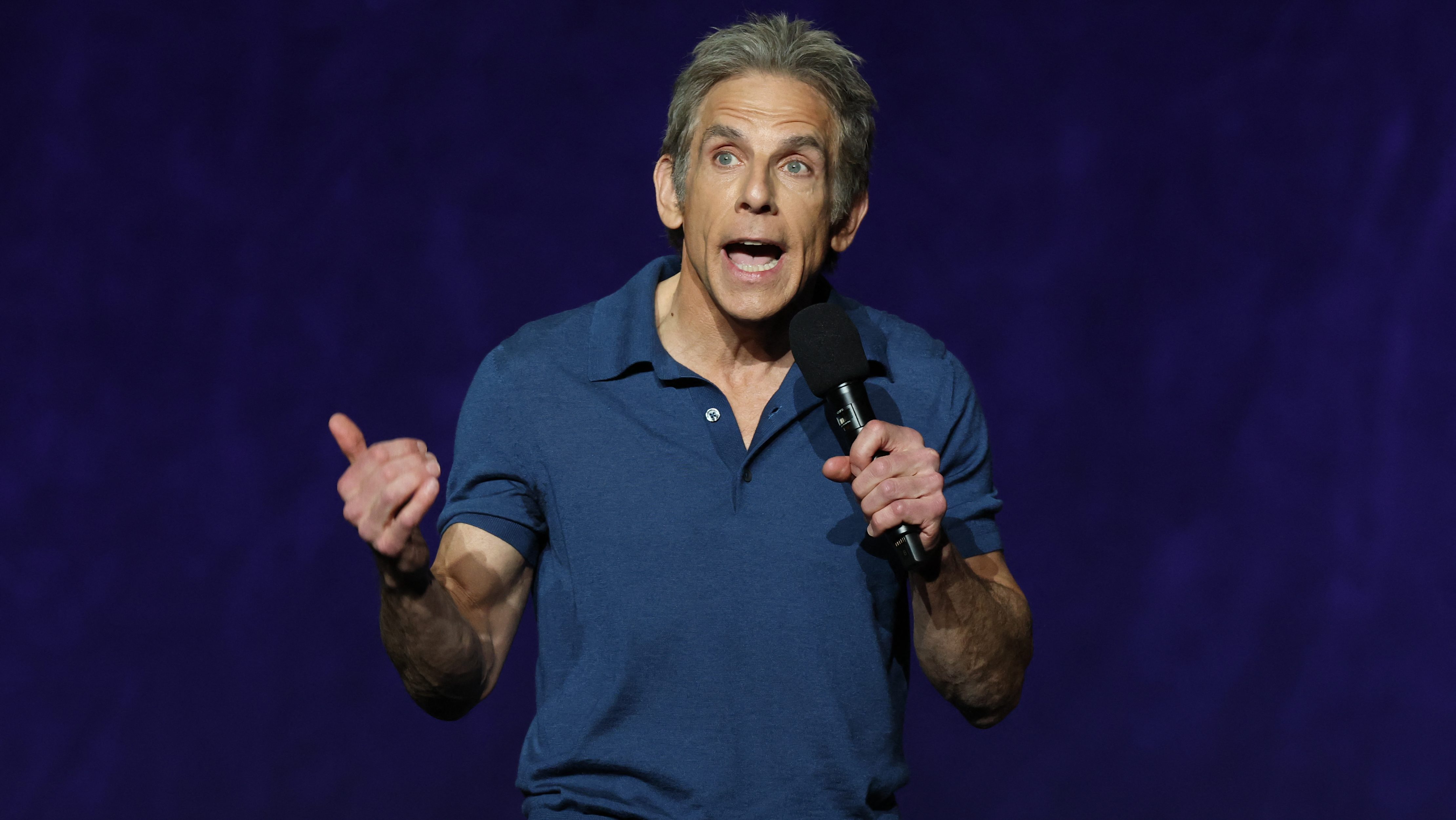 Ben Stiller promotes the upcoming film "Focker In-Law" during Universal Pictures and Focus Features presentation at CinemaCon.
