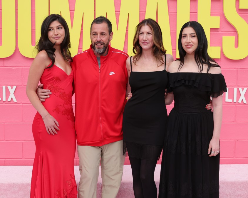 Sunny Sandler, Adam Sandler, Jackie Sandler and Sadie Sandler 
