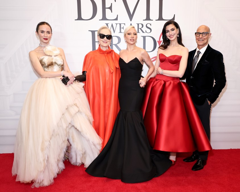Emily Blunt, Meryl Streep, Lady Gaga, Anne Hathaway, Stanley Tucci