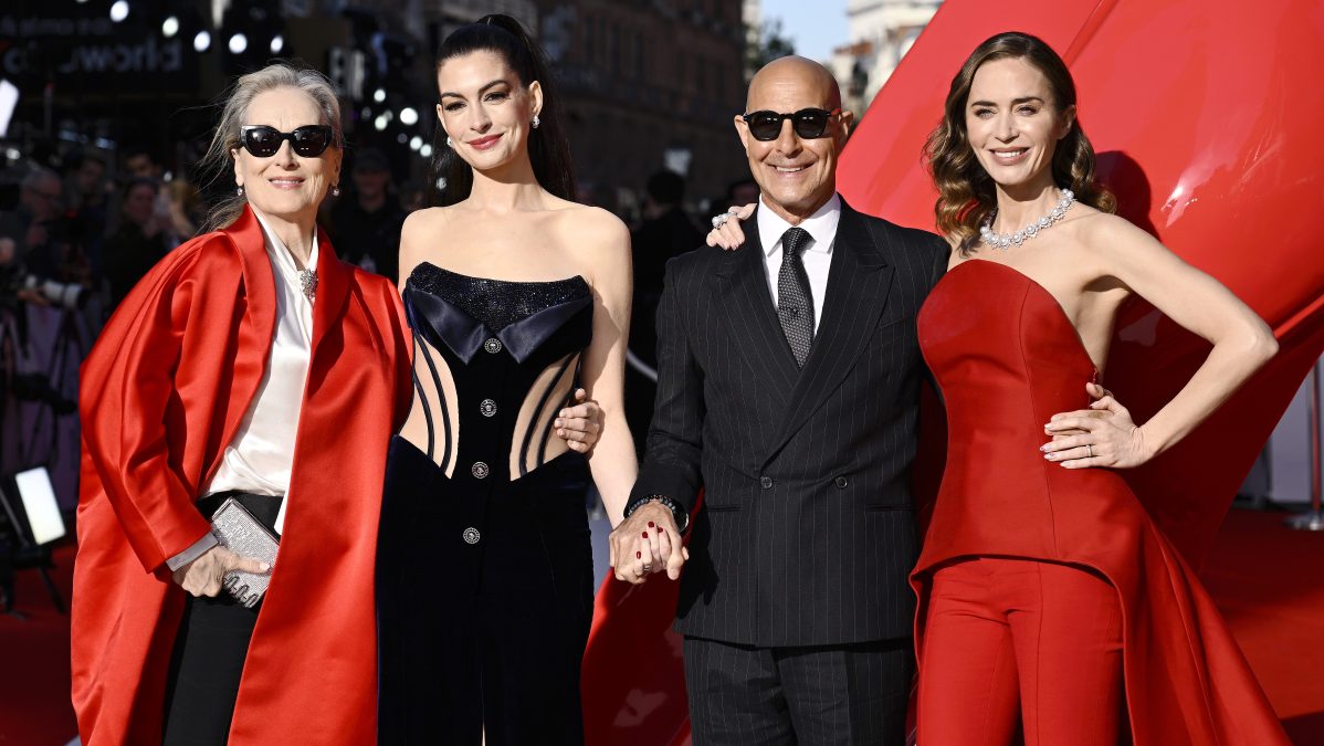 Meryl Streep, Anne Hathaway, Stanley Tucci and Emily Blunt attend "The Devil Wears Prada 2" European Premiere.