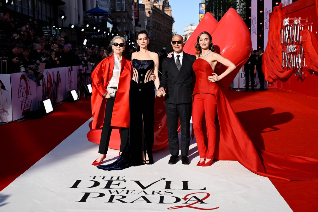 Meryl Streep, Anne Hathaway, Stanley Tucci and Emily Blunt