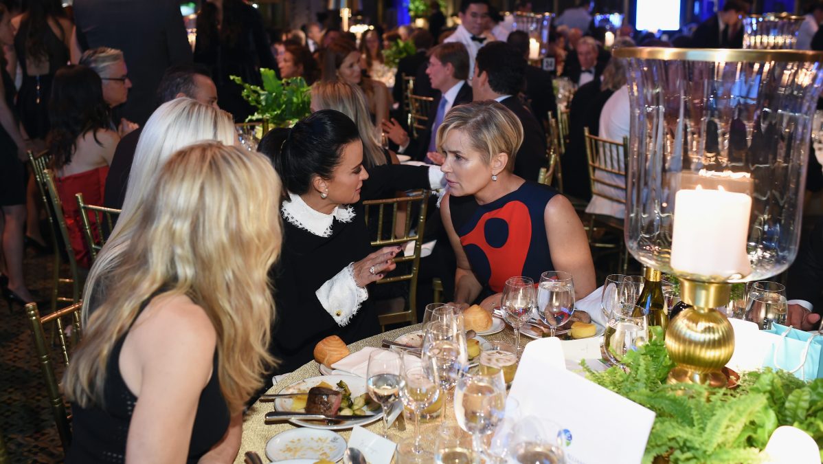 Yolanda Hadid with Kyle Richards and Kathryn Edwards at Global Lyme Alliance gala in New York City