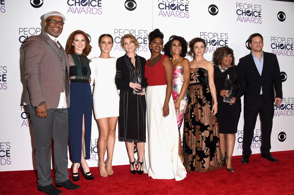 James Pickens Jr., Sarah Drew, Camilla Luddington, Ellen Pompeo, Jerrika Hinton, Kelly McCreary, Caterina Scorsone, Chandra Wilson, Justin Chambers