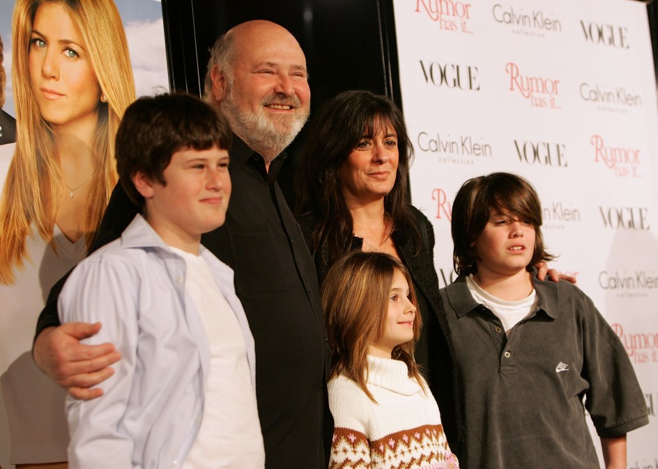 Director Rob Reiner (second from left) and family arrive at the premiere of "Rumor Has It" at the Grauman?s Chinese Theater on December 15, 2005