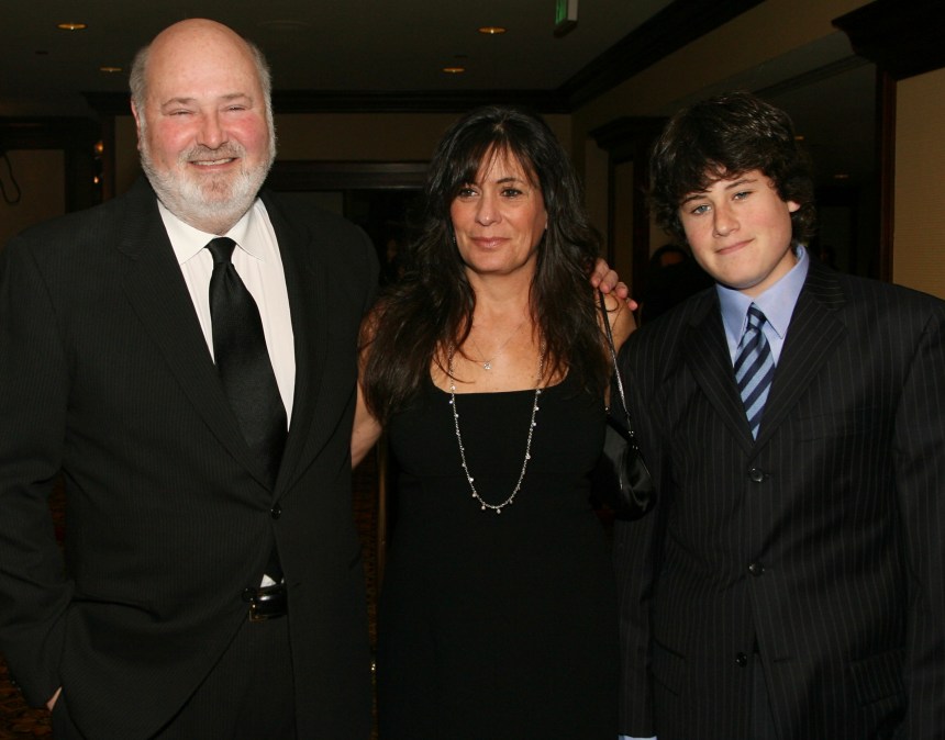 Actor/Producer/Director Rob Reiner (L) with his wife Michele and son Jake