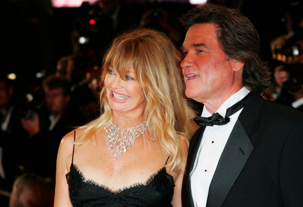Goldie Hawn and Kurt Russell attend the premiere of 'Death Proof'