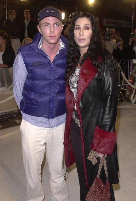 Actress-singer Cher and son Elijah Blue attend the premiere of the film "Blow" March 29, 2001 