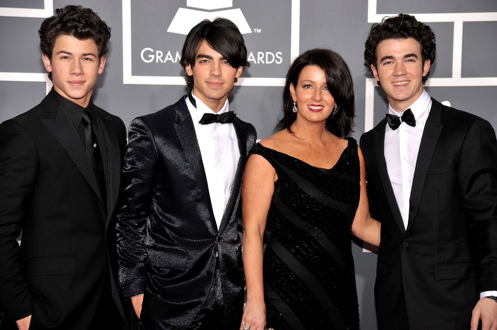 Nick Jonas, Joe Jonas, Denise Jonas and Kevin Jonas