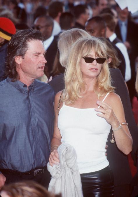 Kurt Russell and Goldie Hawn at the premiere of "Eyes Wide Shut."