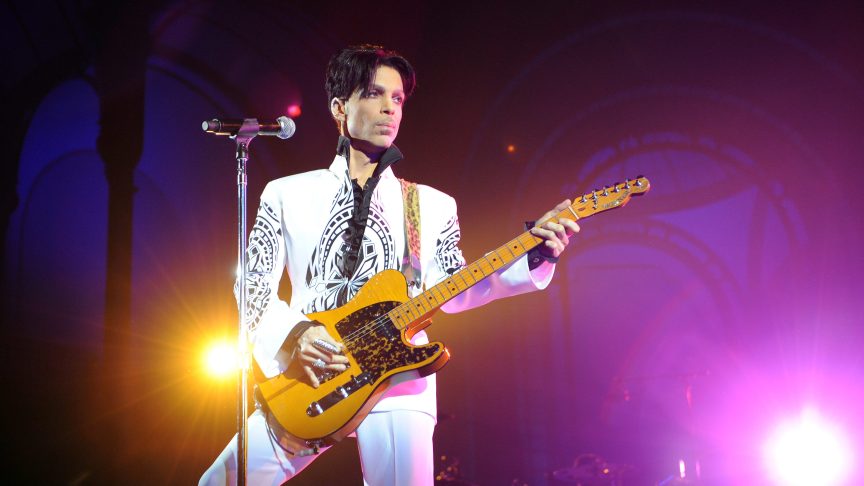 US singer Prince performs on October 11, 2009 at the Grand Palais in Paris.