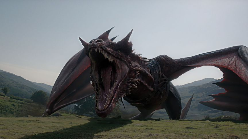 A dragon from House of the Dragon season 3 trailer