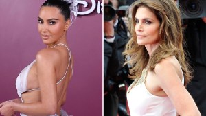 Kim Kardashian and Cindy Crawford