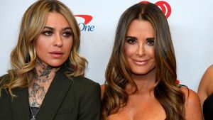 Morgan Wade and Kyle Richards arrive at the 2022 iHeartRadio Music Festival at T-Mobile Arena on September 24, 2022