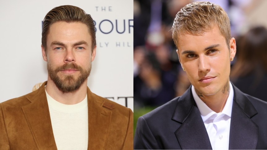 Derek Hough and Justin Bieber