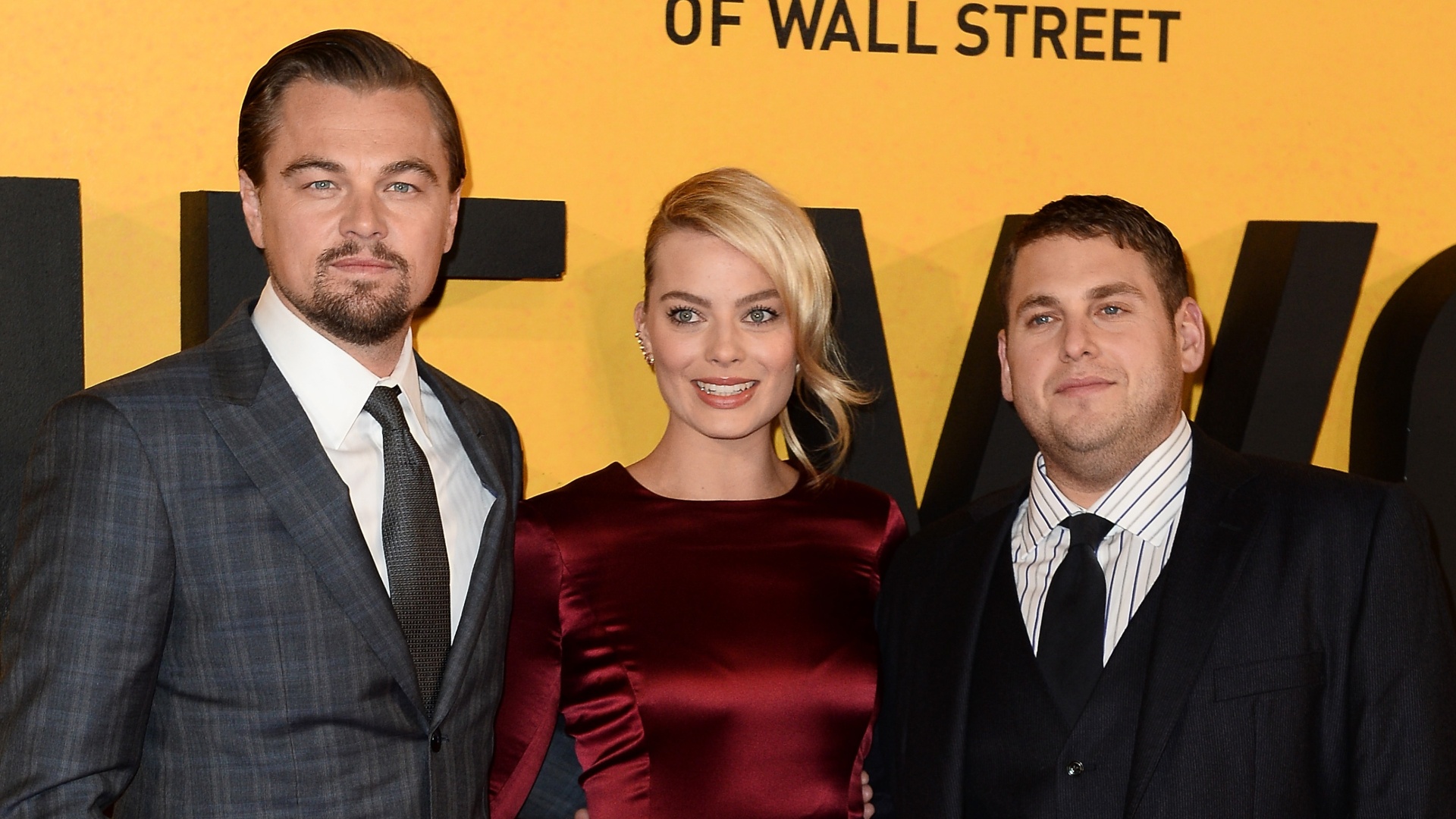 Leonardo DiCaprio, Margot Robbie and Jonah Hill