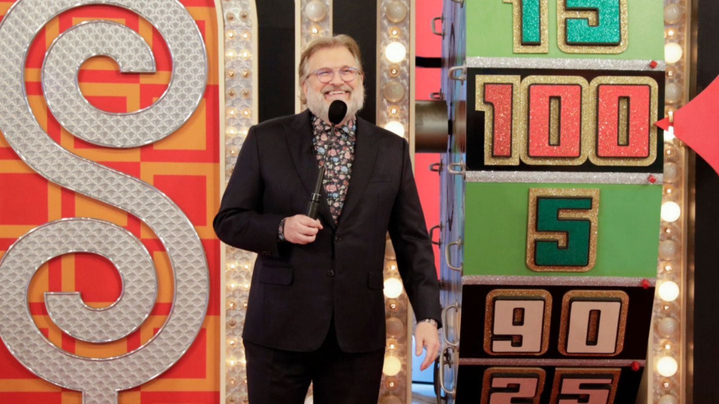 Drew Carey on the set of The Price Is Right