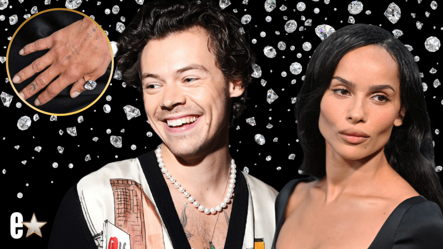 Zoë Kravitz Harry Styles engagement ring