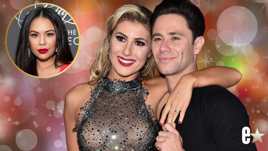 Sasha Farber Janel Parrish relationship Emma Slater reaction