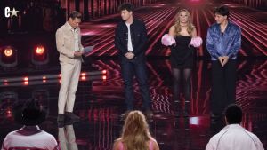Ryan Seacrest with contestants Lucas Leon, Rae, and Jesse Findling on April 6, 2026 show.