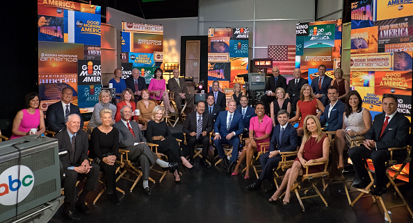 David Hartman, Joan Lunden, Charles Gibson, Diane Sawyer, Spencer Christian, Sam Champion, Robin Roberts, George Stephanopoulos and Kathy Lee Gifford