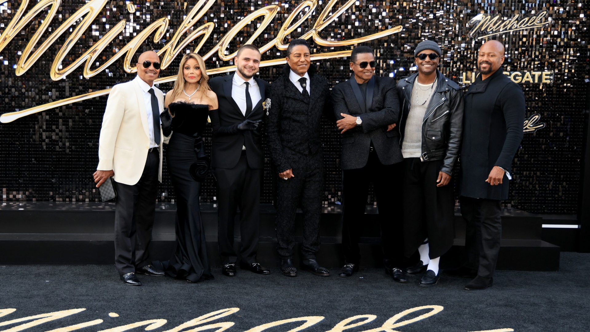 Jackson family at 'Michael' premiere