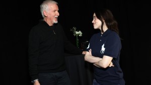 James Cameron and Billie Eilish